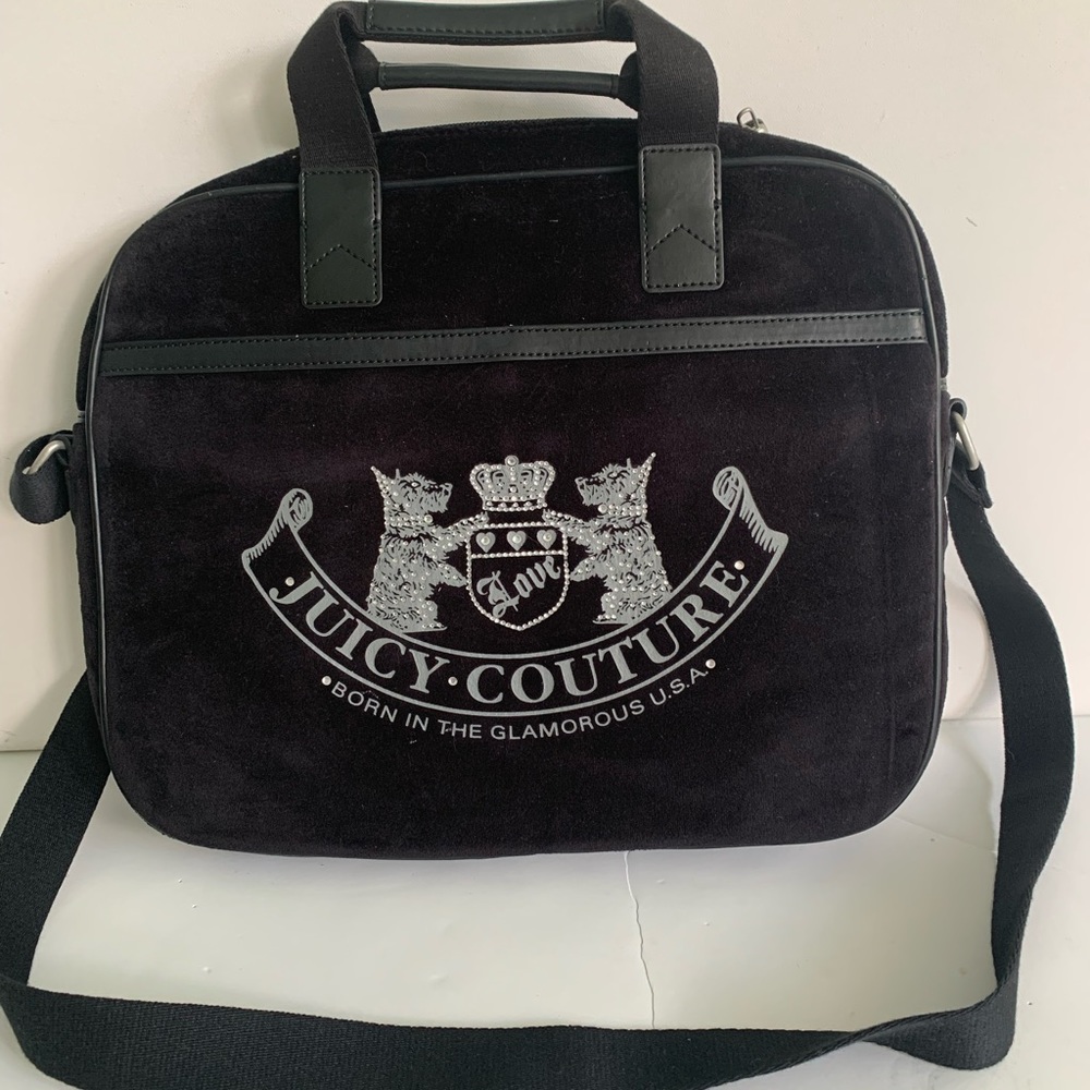 Juicy couture laptop case bag messenger bag fits up to 13 inch laptop NWT RARE